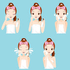 Jexine 24 Pcs Facial Spa Headband Makeup Headbands Bulk Bow Hair Head Band - Image 4