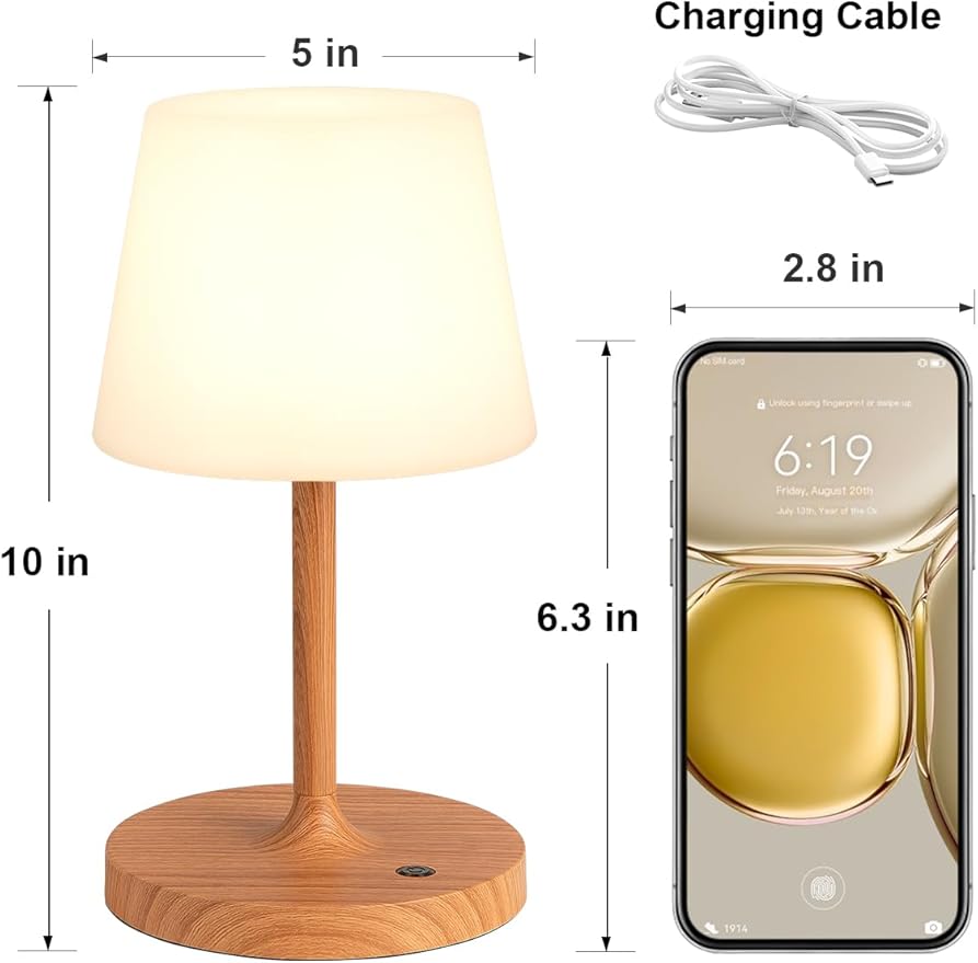 Kakanuo Cordless Shower Lamp Waterproof, Cordless Lamp - Image 6