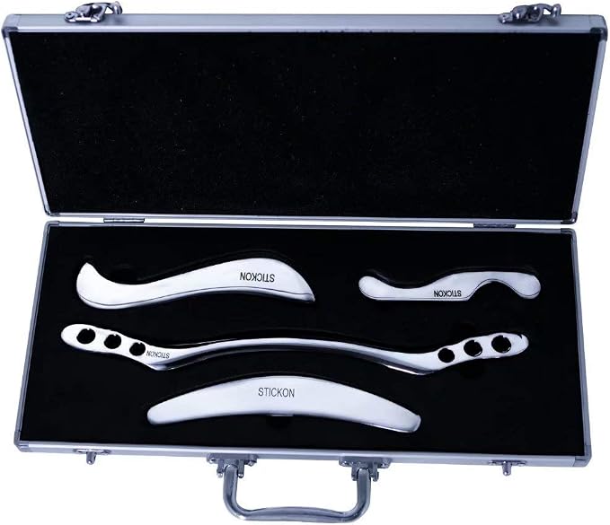 STICKON Stainless Steel Gua Sha Scraping Massage Tool Set IASTM Tools Great by STICKON