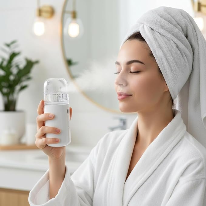 Mudder 4 Pcs Nano Facial Mister Handy Nano Mist Sprayer 30ml Visual Water Tank - Image 3