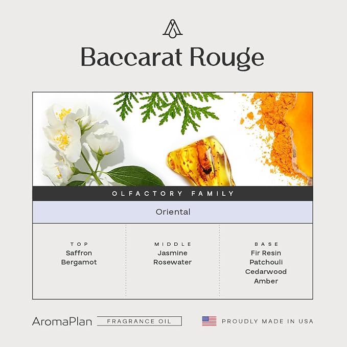 AromaPlan Hotel Scents Inspired by Baccarat Rouge 16 Fl Oz, Home Luxury Aroma & - Image 2