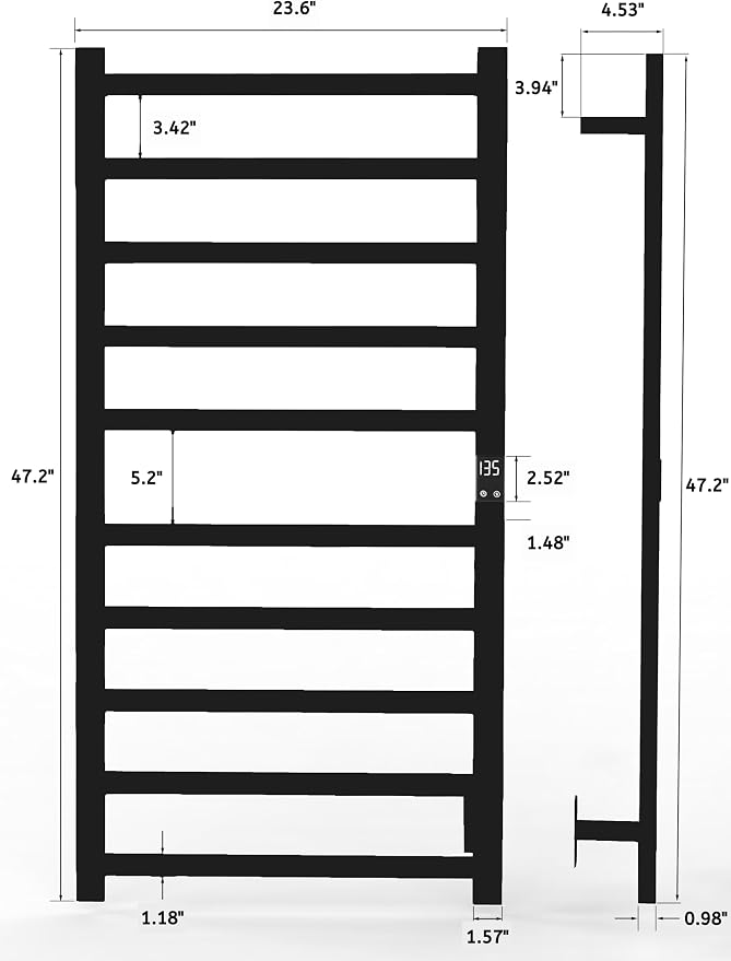 Topdattion Electric Towel Warmer | Super Thin | - Image 3
