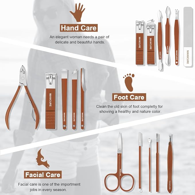 Manicure Set Professional Nail Clippers Pedicure Kit - Image 2