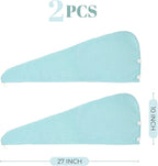 MaopaoBeauty Microfiber Hair Towel 2 Packs Hair Towel Wrap - Image 2