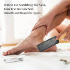 Pumice Stone Foot File, Wooden Handle Foot Scrubber & Callus Remover - Image 4