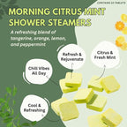 Morning Citrus Mint Shower Steamers Aromatherapy - Image 2