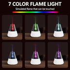 Flame Essential Oil Diffuser, Upgrade 7 Colour Lights Aromatherapy Diffuser - Image 2