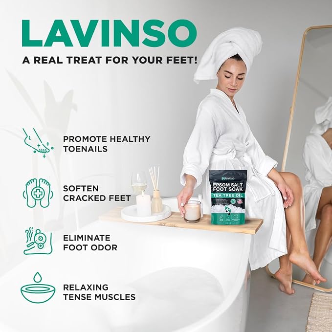 Tea Tree Oil Foot Soak with Epsom Salt - Image 3
