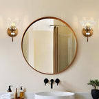 1 Piece Vintage Wall Sconce, 1-Light Matte Antique Brass Finish Wall Sconce - Image 9