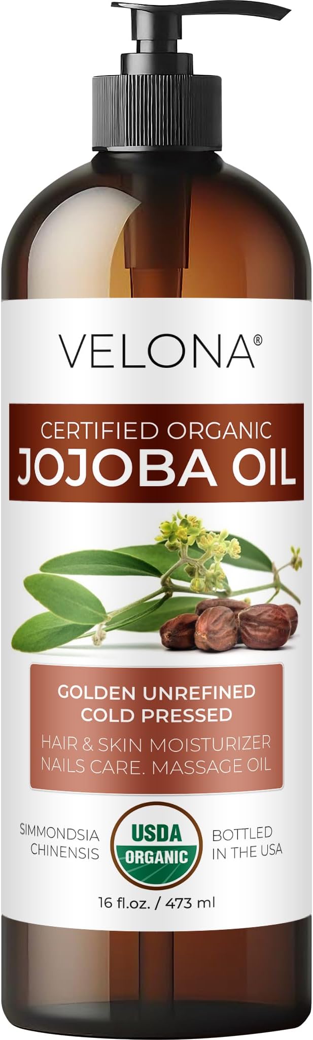 velona Jojoba Oil USDA Certified Organic by VELONA