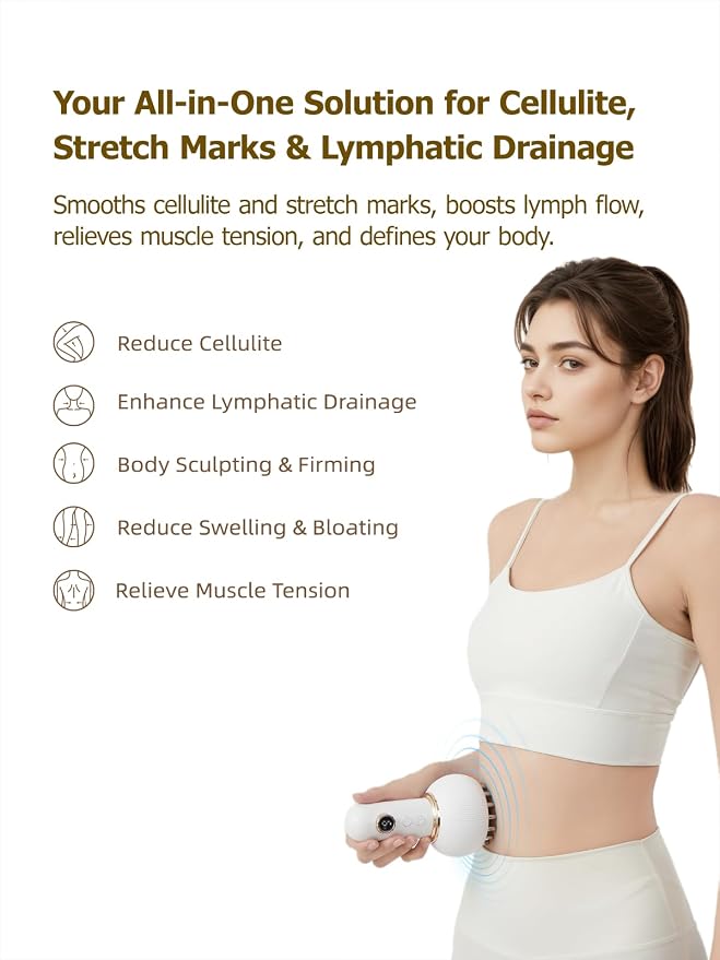 Yuonry Lymphatic Drainage Massager & Anti Cellulite Massage Tool, Helps Reduce - Image 2