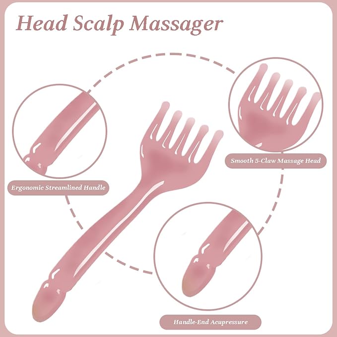 GSHOW Scalp Massager Handheld Comb Resin Relax Massage Tool - Image 2