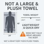 HERCULEAN Premium Bath Towels 24 x 48 Pack of 6 | Quick Dry and Highly - Image 2