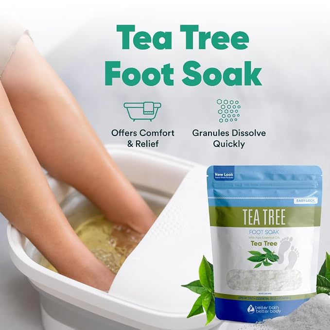 Tea Tree Foot Soak 32 Ounces USP Grade Epsom Salt - Image 5