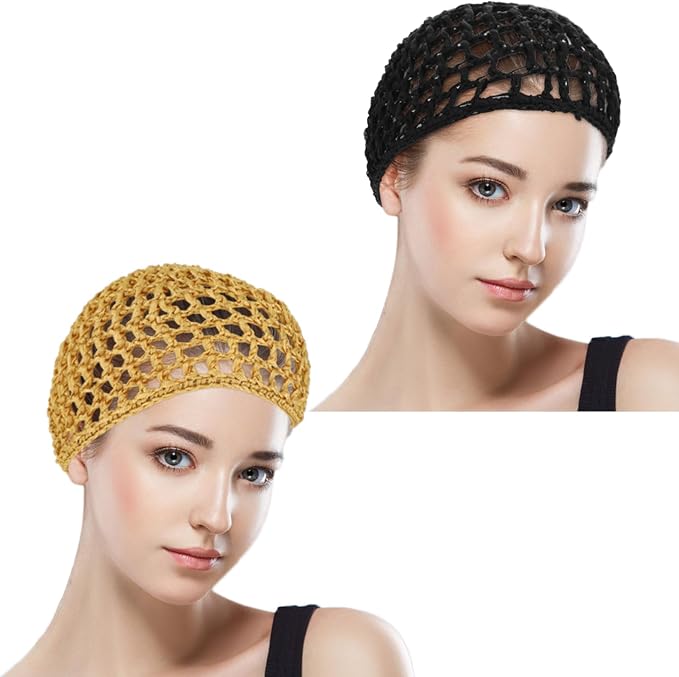 WLLHYF Wig Cap Thick Long Hair Caps Adjustable Net Mesh Braided Weaving Making - Image 3