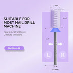 MelodySusie Ceramic Nail Drill Bits, 3/32'' Chamfer Flat Top Large Barrel Bits - Image 4