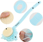 Tbestmax Loofah Back Scrubber Long Handle Shower Body Brush - Image 4