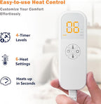 Ultra-Wide Microplush Heating Pad - Image 4