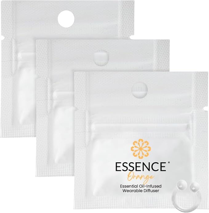 Essence Wearable Aromatherapy Nasal Diffuser – Orange Essential Oil Nose Ring by Essence