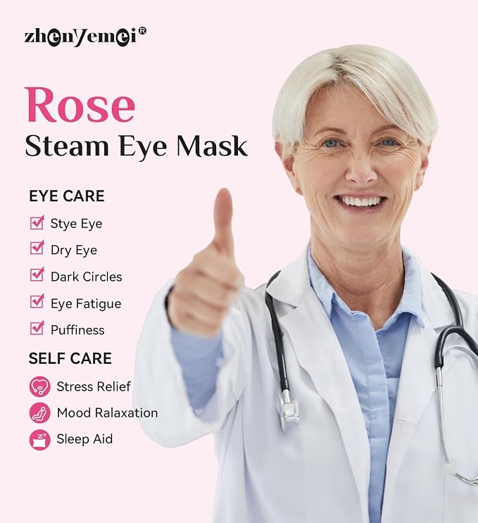 18 Packs Rose Heated Eye Mask - Image 3