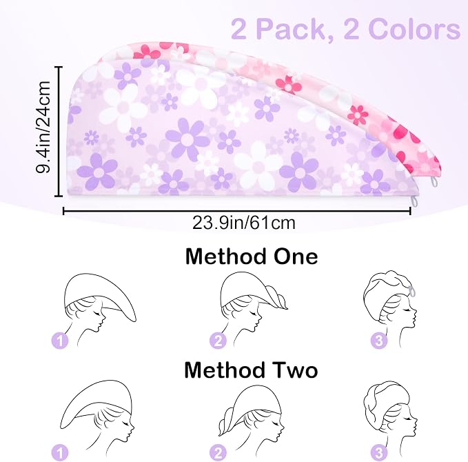 Basumee Microfiber Hair Towel Wrap - Image 7