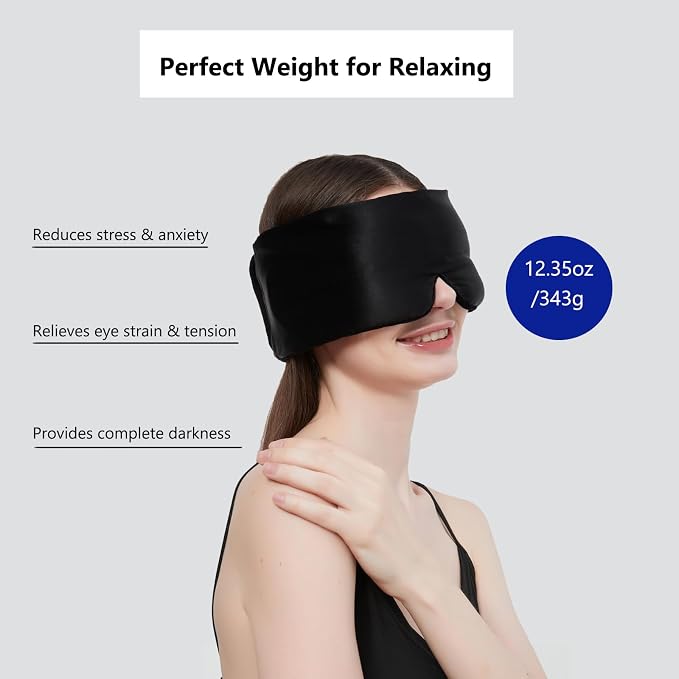 Weighted Facemask Silk ALASKA BEAR Eye Mask - Image 2