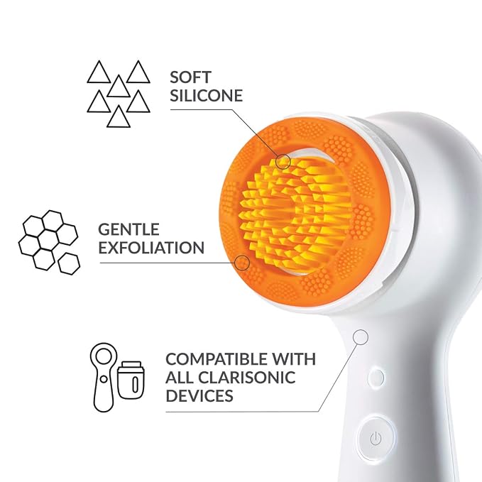 Clarisonic Sonic Face Exfoliator Cleansing Brush Head | Gentle Exfoliating - Image 3