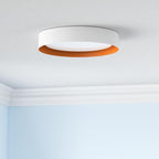 Bargeni 16.5 inch Dimmable LED Flush Mount Ceiling Light, Matte White - Image 2