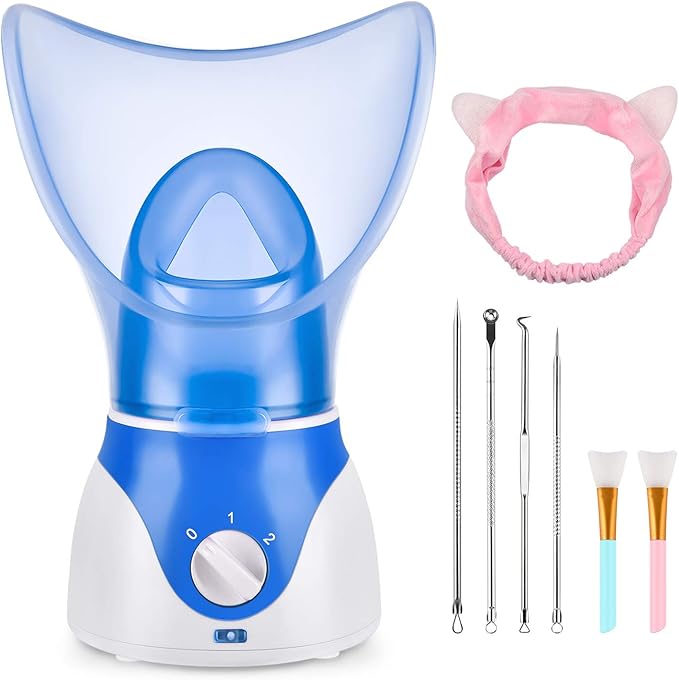 Face Steamer for Facial Deep Cleaning, Facial Steamer for Women, 2 Modes Nano by Seneryla