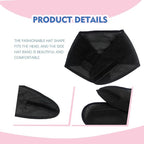 2Pcs black and red Mesh Hair Wraps, Thicker Soft Head Wraps - Image 4