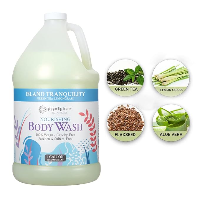 Ginger Lily Farms Botanicals Nourishing Body Wash, Island Tranquility, 100% - Image 7
