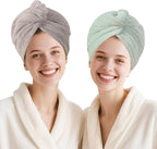 Microfiber Hair Drying Towel Wrap - Image 2