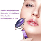 Jade Roller, Face Roller, Facial Beauty Roller Skin Care Tools, Quartz Massager - Image 5