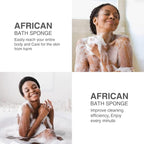 UJFQBH 3 Pieces African Bath Sponge African Net Long Net Bath Sponge - Image 5