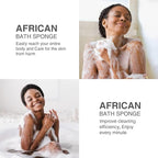 UJFQBH 2 Pieces African Bath Sponge African Net Long Net Bath Sponge - Image 6