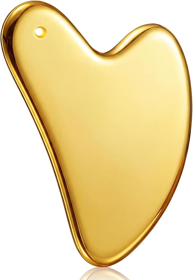 Nuanchu Stainless Steel Gua Sha Facial Tool, Metal Gua Sha by Nuanchu