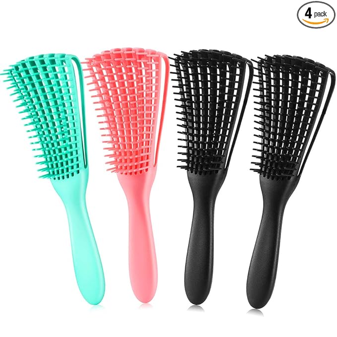 Hair Brush for Afro American/African Textured 3a to 4c Hair, Detangling Brush by Unknown