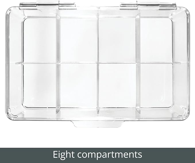 mDesign Plastic Divided First Aid Storage Box Kit - Image 6