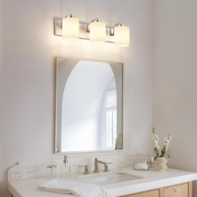 SOLFART Modern Brushed Nickel 3 Light Vanity Sconces - Image 6