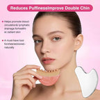 Lymphatic Contour Face Brush & Stainless Steel Gua Sha Tool Set – 2-in-1 Facial - Image 3
