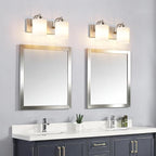 SOLFART Brushed Nickel 2 Light Vanity Lights - Image 6