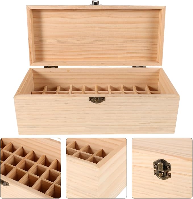 Healeved Essential Oil Storage Box Wooden Organizer - Image 2