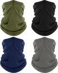 ROXUN 4 Pack Neck Gaiter, Cooling Breathable Face Mask UV Protection Scarf by Roxun