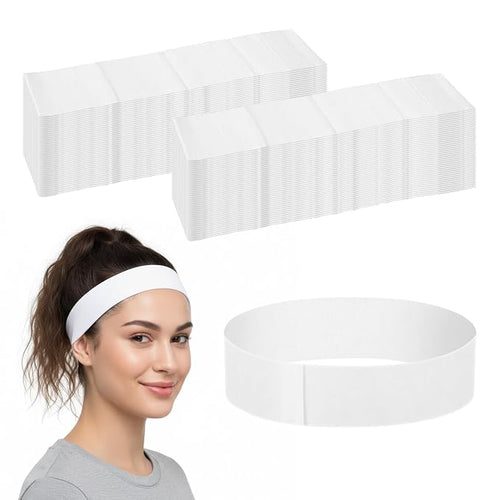 100 PCS Disposable Headbands for Spa, Stretch Non-woven Facial Headband by Unknown