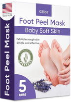 CÉLOR Foot Peeling Mask for Dry Cracked Feet | Foot Mask to Exfoliate Rough by C%C3%89LOR