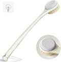 Back Scrubber for Shower, Long Handle Exfoliating Brush, Dual-Sided Bath Brush by CYMPHW