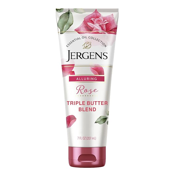 Jergens Rose Body Butter Lotion, Hand and Body Moisturizer by Jergens