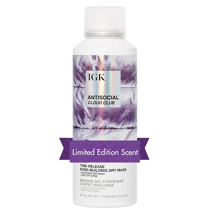 IGK Antisocial Cloud Club Dry Hair Mask | Limited-Edition Scent | Leave-In Dry by IGK