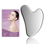 Stainless Steel Gua Sha Facial Tool Metal Silver Guasha - Image 7