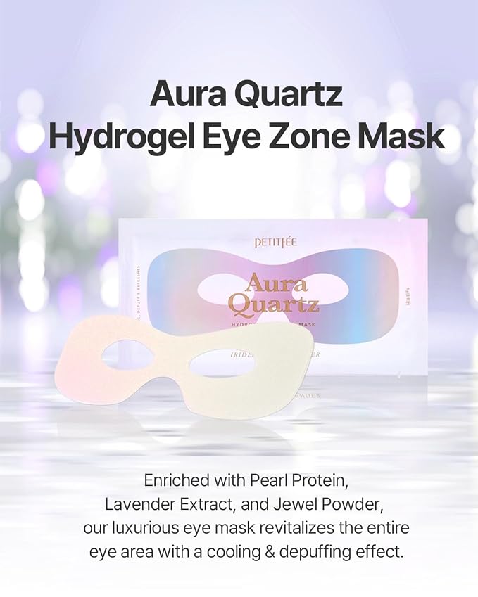 Petitfee Aura Quartz Hydrogel Eye Zone Mask 5ea - Image 2